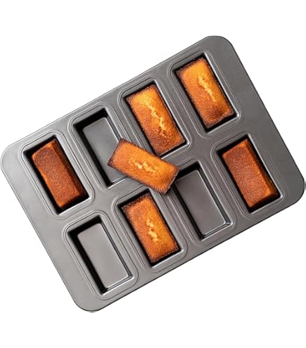 Amazon｜日本製 シリコン加工 単品型 (フィナンシェ型（フチなし）6個